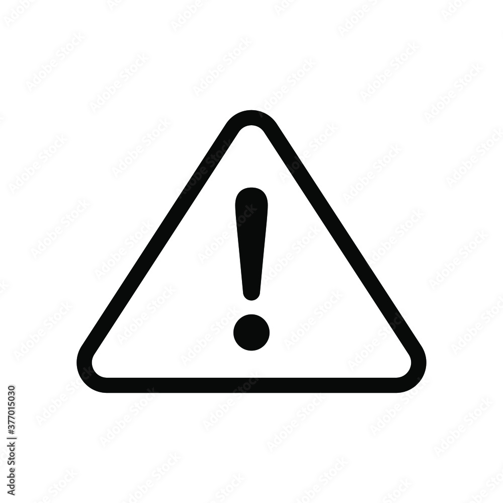 Vector warning icon, danger warning, risk sign, exclamation symbol, alert sign. Vector warning icon, danger warning, risk sign, exclamation symbol, alert sign.