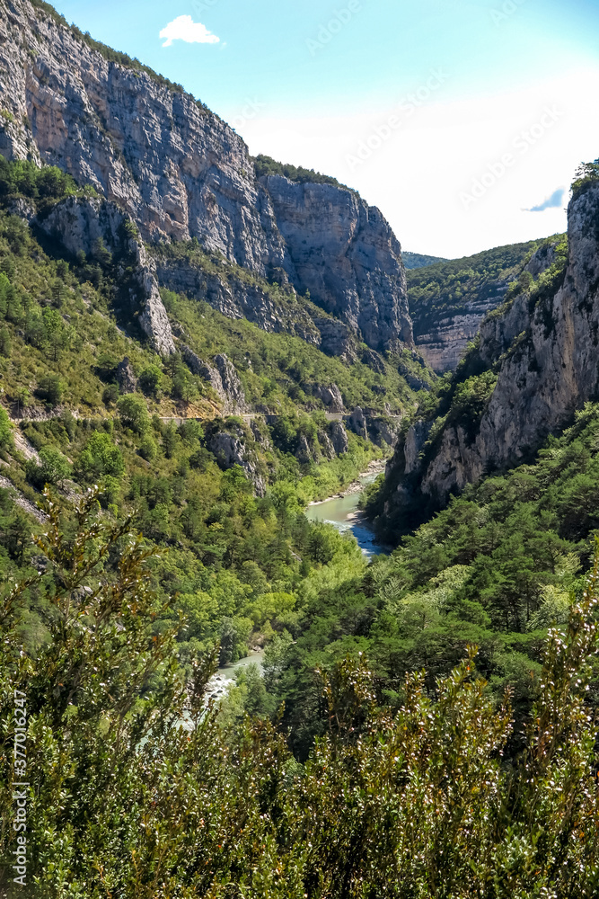 Beautiful landscapes of the mountains and canyon of the Verdon gorge, Provence-Alpes-Côte d'Azur region, Alpes de Haute Provence, France Beautiful landscapes of the mountains and canyon of the Verdon gorge, Provence-Alpes-Côte d'Azur region, Alpes de Haute Provence, France