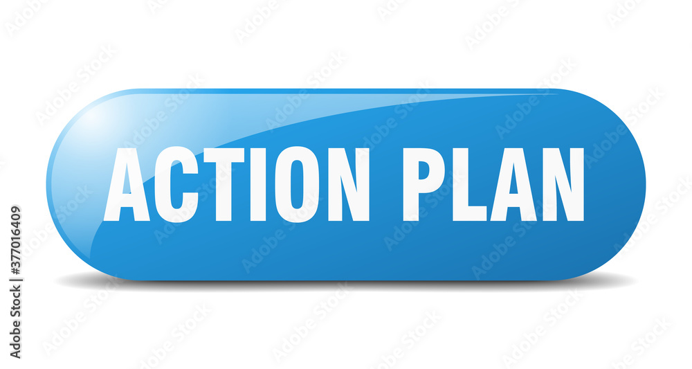 action plan button. sticker. banner. rounded glass sign action plan button. sticker. banner. rounded glass sign