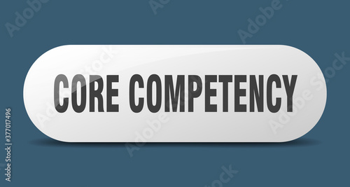 core competency button. sticker. banner. rounded glass sign