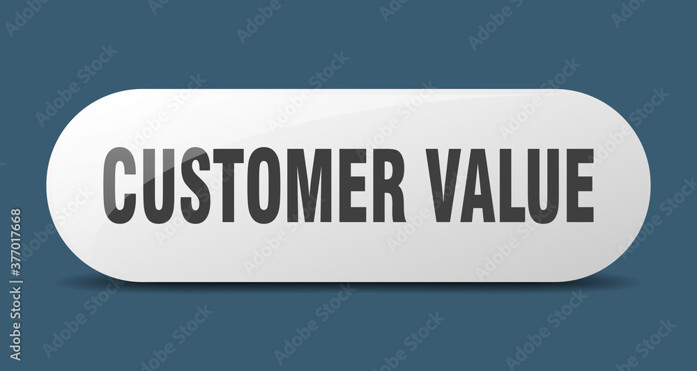 customer value button. sticker. banner. rounded glass sign customer value button. sticker. banner. rounded glass sign