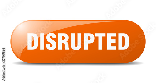 disrupted button. sticker. banner. rounded glass sign
