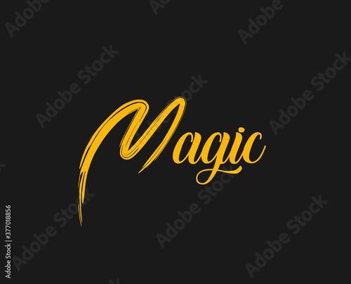 Abstract Logo wizard Hat Magic text Logo Concept Cloud wizard cafe shop
