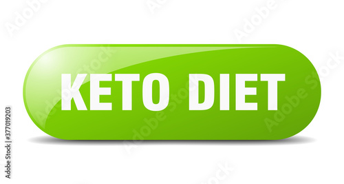 keto diet button. sticker. banner. rounded glass sign