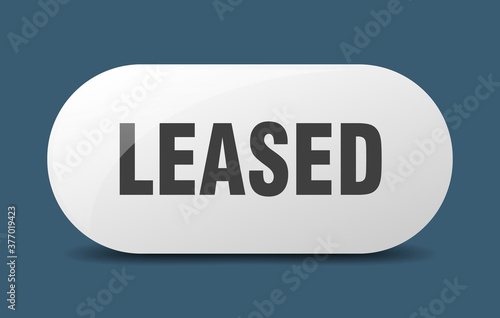leased button. sticker. banner. rounded glass sign
