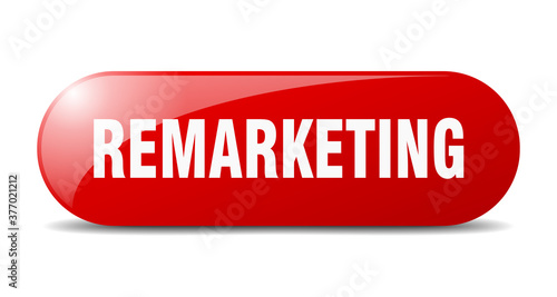 remarketing button. sticker. banner. rounded glass sign