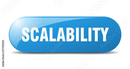 scalability button. sticker. banner. rounded glass sign