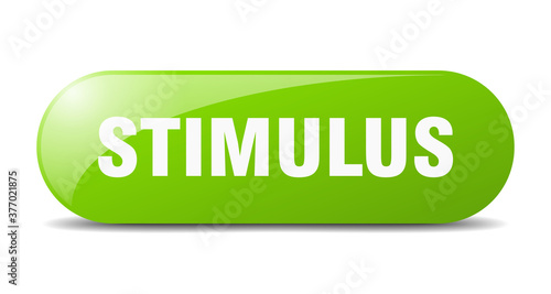 stimulus button. sticker. banner. rounded glass sign