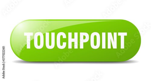 touchpoint button. sticker. banner. rounded glass sign