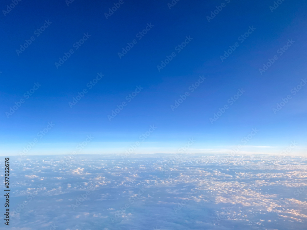 View of fine clouds and blue sky View of fine clouds and blue sky