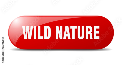 wild nature button. sticker. banner. rounded glass sign