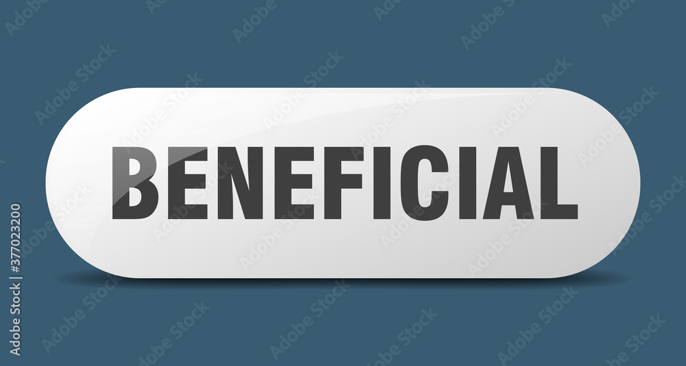 beneficial button. sticker. banner. rounded glass sign beneficial button. sticker. banner. rounded glass sign