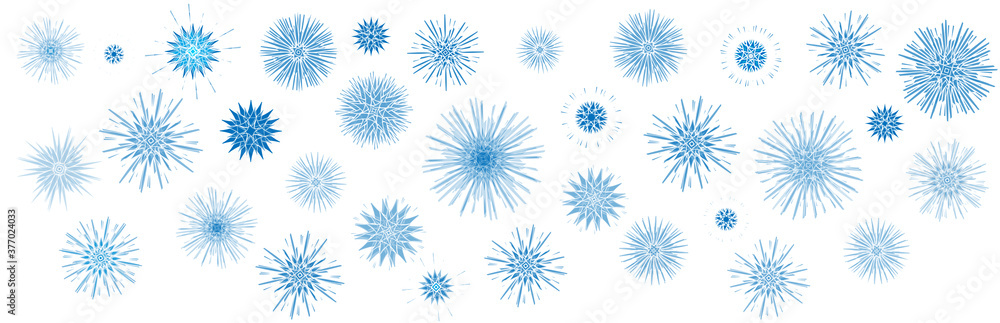 Blue ornamental snowflakes vector Blue ornamental snowflakes vector