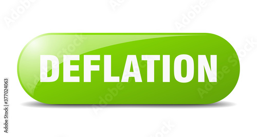 deflation button. sticker. banner. rounded glass sign