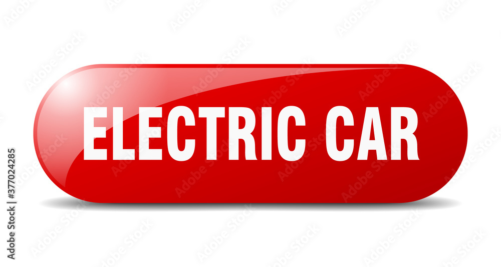 electric car button. sticker. banner. rounded glass sign electric car button. sticker. banner. rounded glass sign