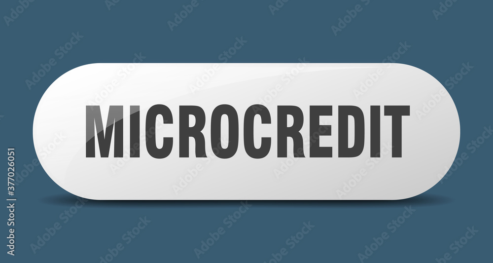 microcredit button. sticker. banner. rounded glass sign microcredit button. sticker. banner. rounded glass sign