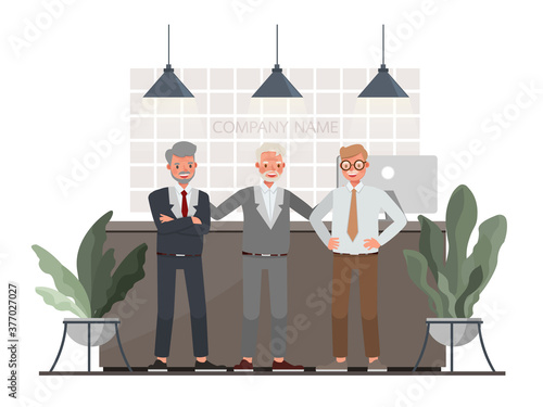 Business people working and meeting in office character vector design. no3