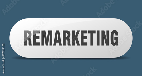 remarketing button. sticker. banner. rounded glass sign