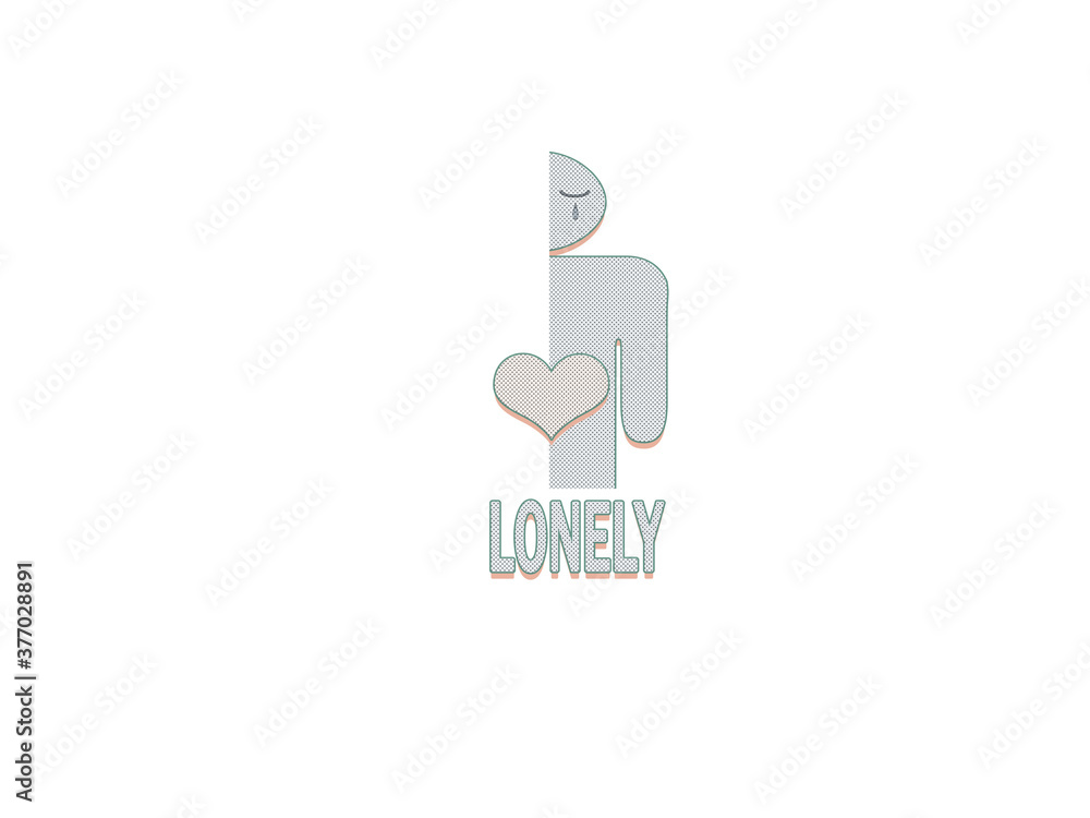 Fototapeta premium Young lonely man 