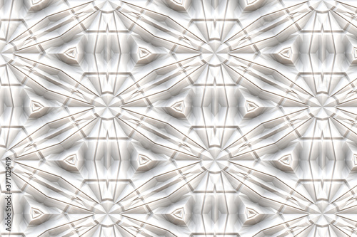 Cuadro en lienzo convoluted snowflake futuristic art