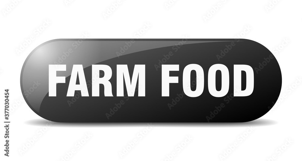 farm food button. sticker. banner. rounded glass sign farm food button. sticker. banner. rounded glass sign