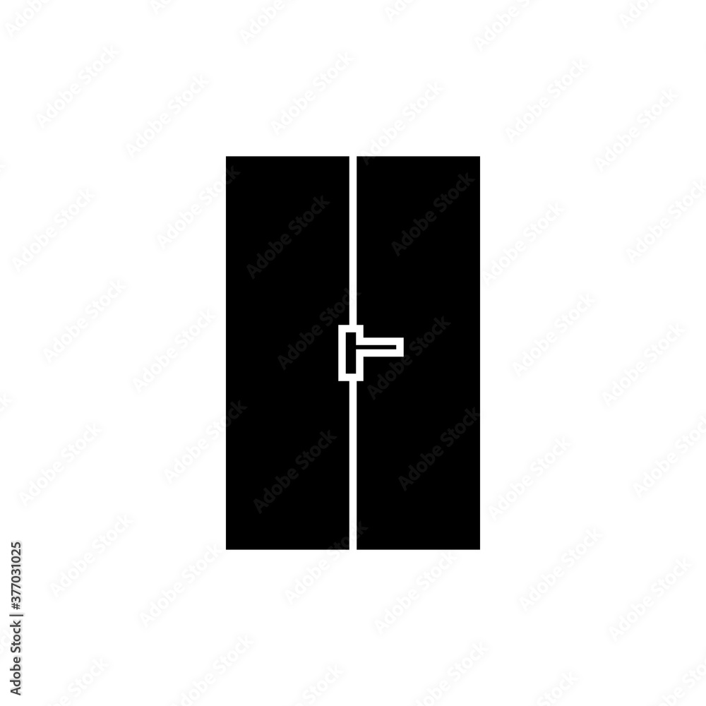 door icon with glyph style vector for your web design, logo, UI. illustration door icon with glyph style vector for your web design, logo, UI. illustration