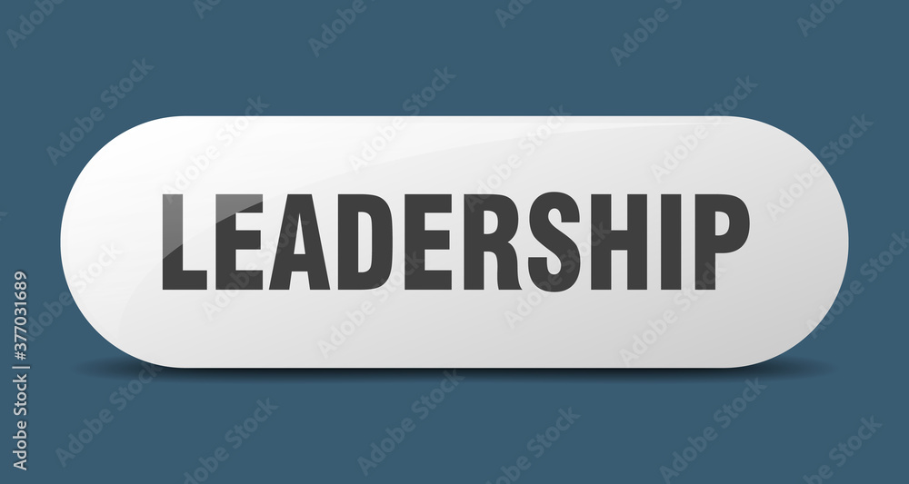 leadership button. sticker. banner. rounded glass sign