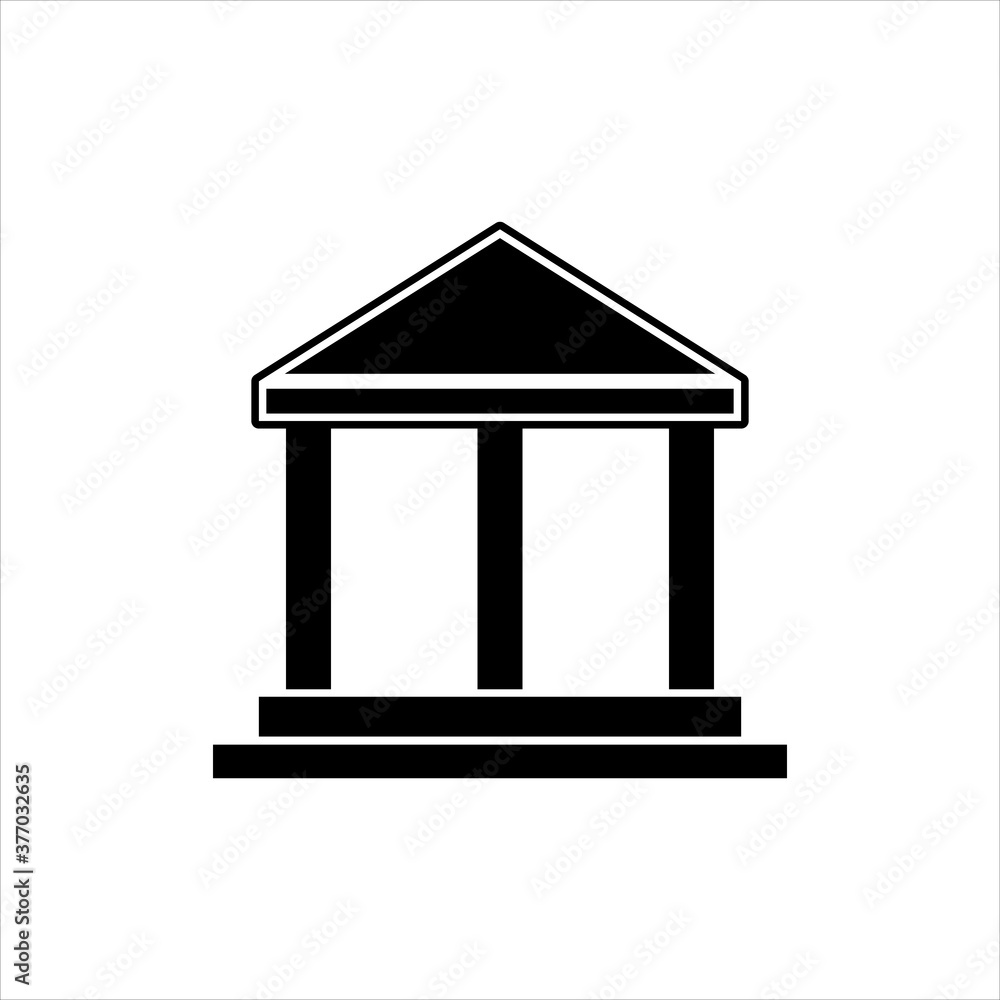 Court building glyph style vector icon Court building glyph style vector icon