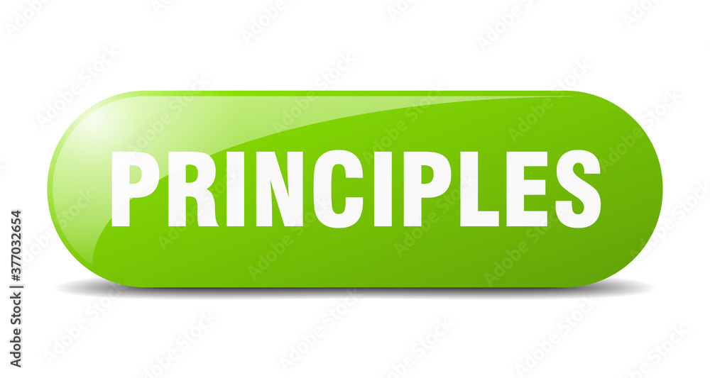 principles button. sticker. banner. rounded glass sign principles button. sticker. banner. rounded glass sign