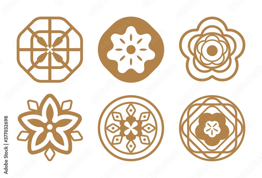 Oriental Chinese New Year element vector design, circular pattern, Chinese porcelain, auspicious good luck wealth Oriental Chinese New Year element vector design, circular pattern, Chinese porcelain, auspicious good luck wealth
