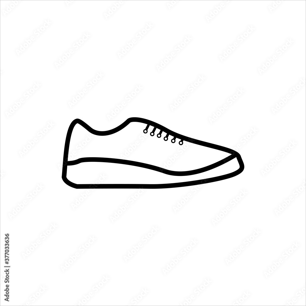 Shoes icon with line style vector for your web design, logo, UI. illustration Shoes icon with line style vector for your web design, logo, UI. illustration