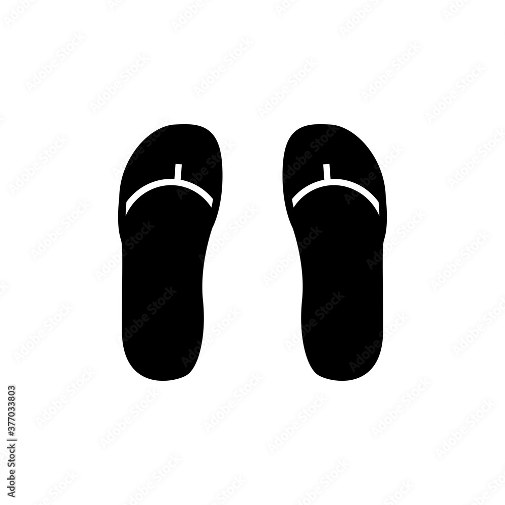 Sandals icon with glyph style vector for your web design, logo, UI. illustration Sandals icon with glyph style vector for your web design, logo, UI. illustration