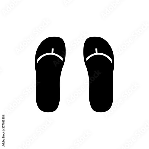 Sandals icon with glyph style vector for your web design, logo, UI. illustration