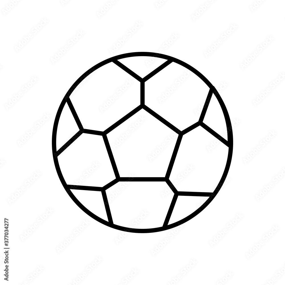 soccer ball icon line style vector editable stroke soccer ball icon line style vector editable stroke