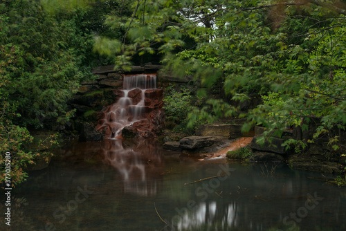 A small waterfall in the woods
