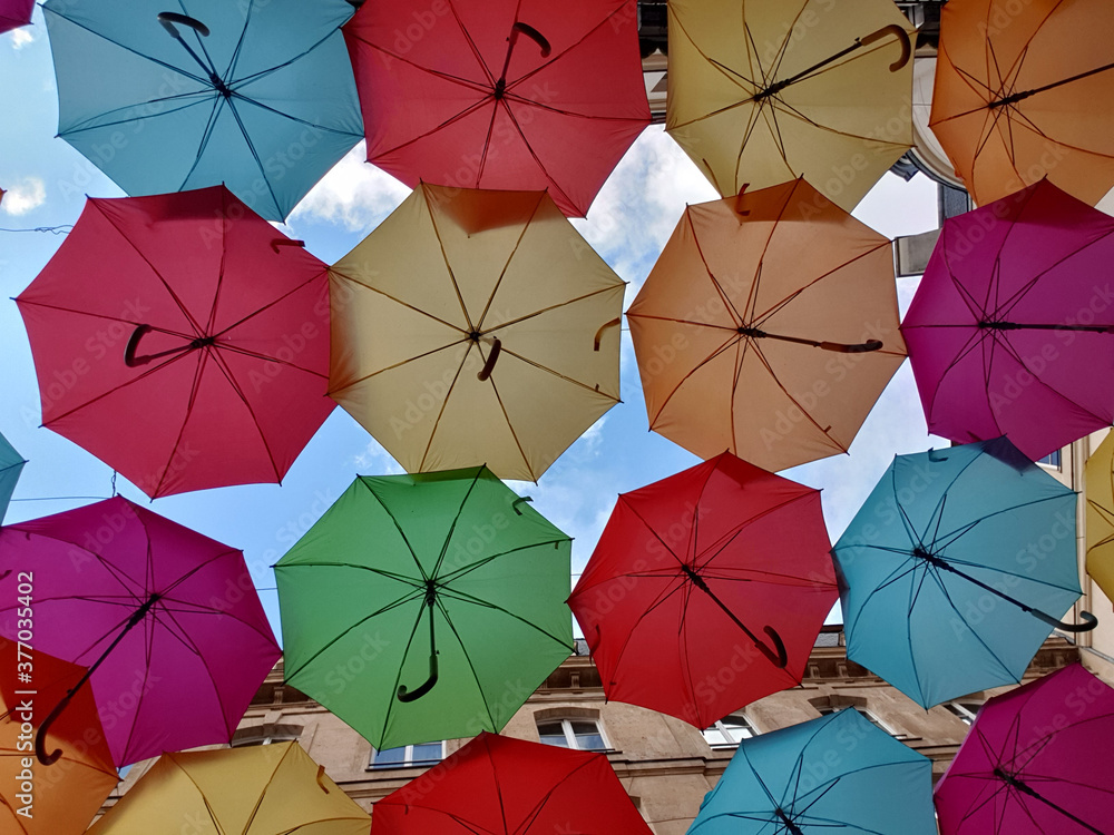 colorful umbrellas background colorful umbrellas background