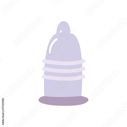 condom with texture flat style icon vector design