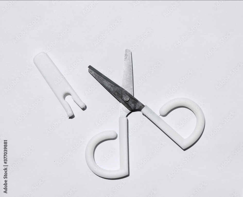 Scissors hand-operated cutting instruments. Scissors for cutting paper and thin materials, object is isolated on white background . Scissors hand-operated cutting instruments. Scissors for cutting paper and thin materials, object is isolated on white background .