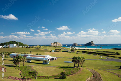 鹿児島県　種子島の種子島宇宙センターからの眺め