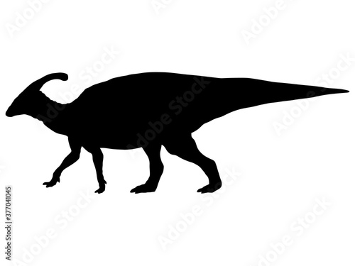 パラサウロロフス_シルエット