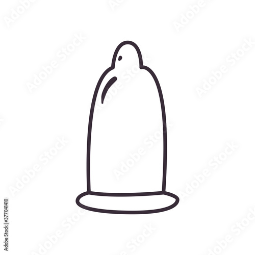 condom line style icon vector design
