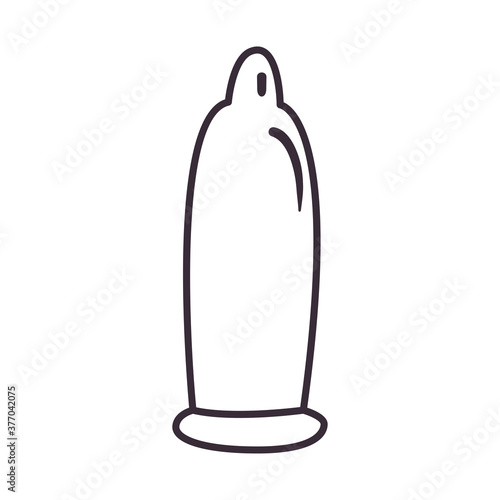 condom line style icon vector design