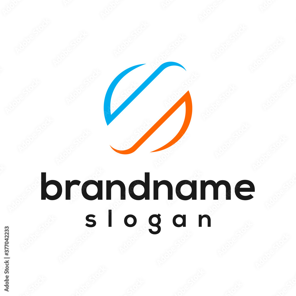 Modern business logo design vector Modern business logo design vector