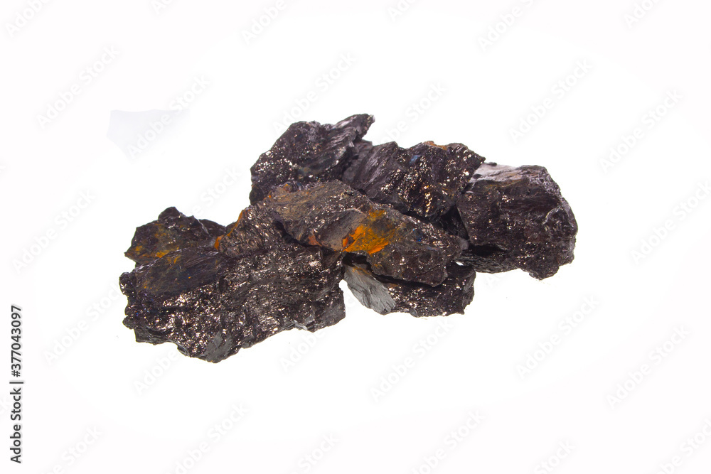 coal isolated on white background coal isolated on white background