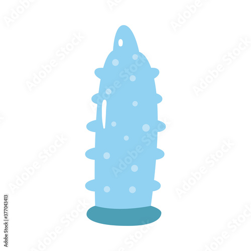 condom with texture flat style icon vector design