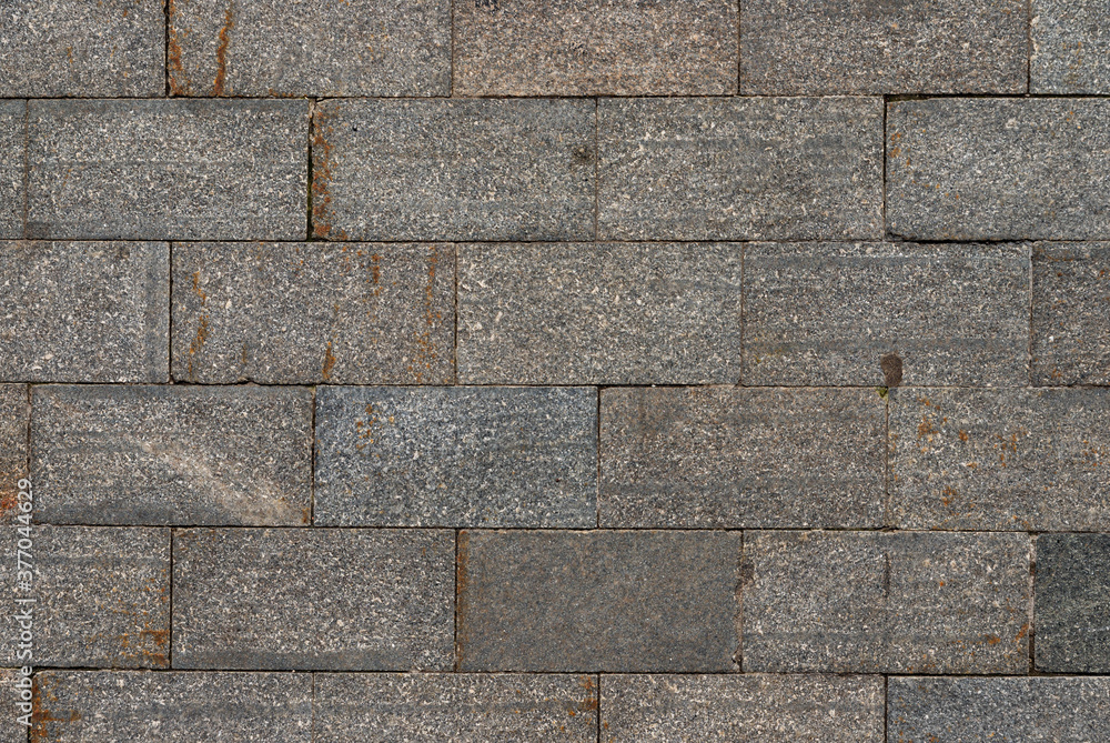 The texture of paving slabs