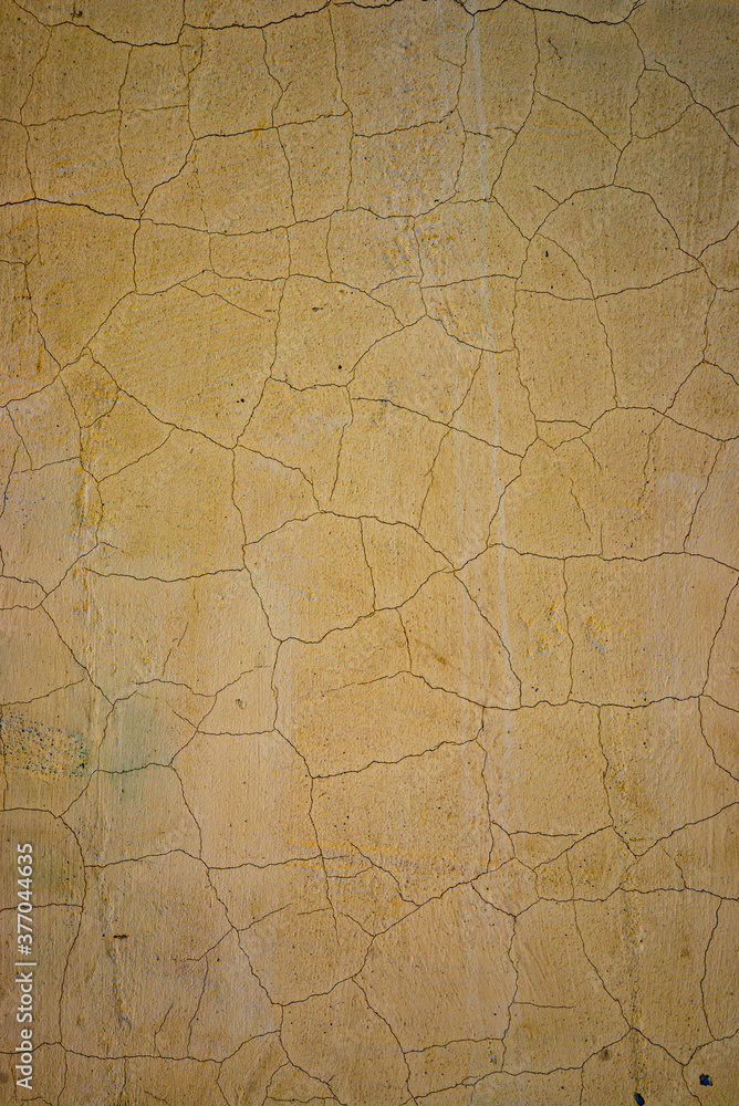 Texture of old battered concrete wall