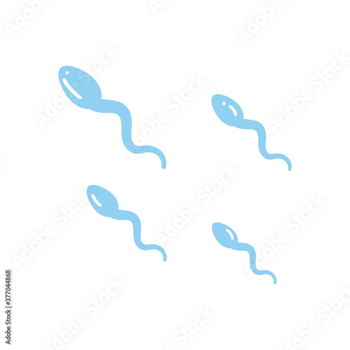 sperm flat style icon vector design