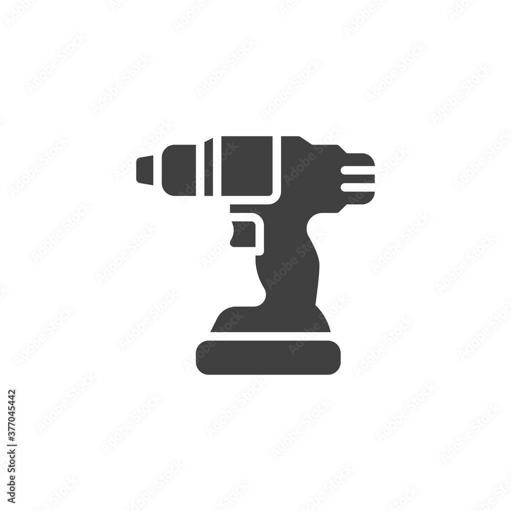 Electric screwdriver vector icon. filled flat sign for mobile concept and web design. Battery screwdriver drill glyph icon. Symbol, logo illustration. Vector graphics Electric screwdriver vector icon. filled flat sign for mobile concept and web design. Battery screwdriver drill glyph icon. Symbol, logo illustration. Vector graphics
