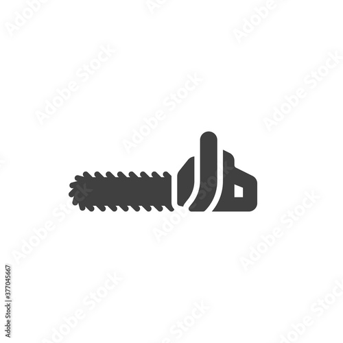 Chainsaw vector icon. filled flat sign for mobile concept and web design. Power saw glyph icon. Symbol, logo illustration. Vector graphics